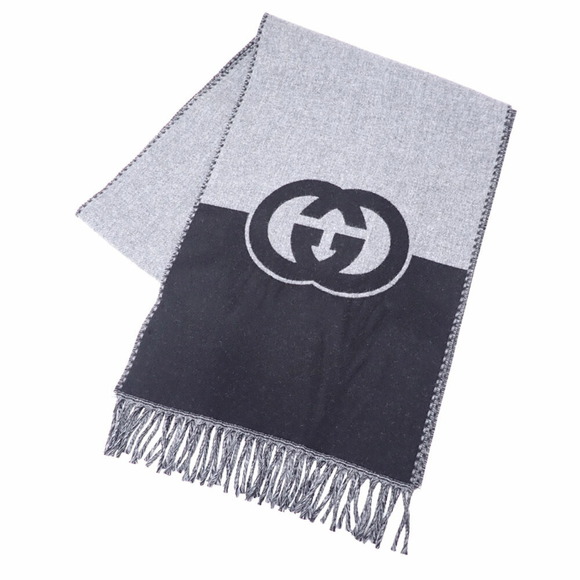 GUCCI Black Scarf - Picture 1 of 7